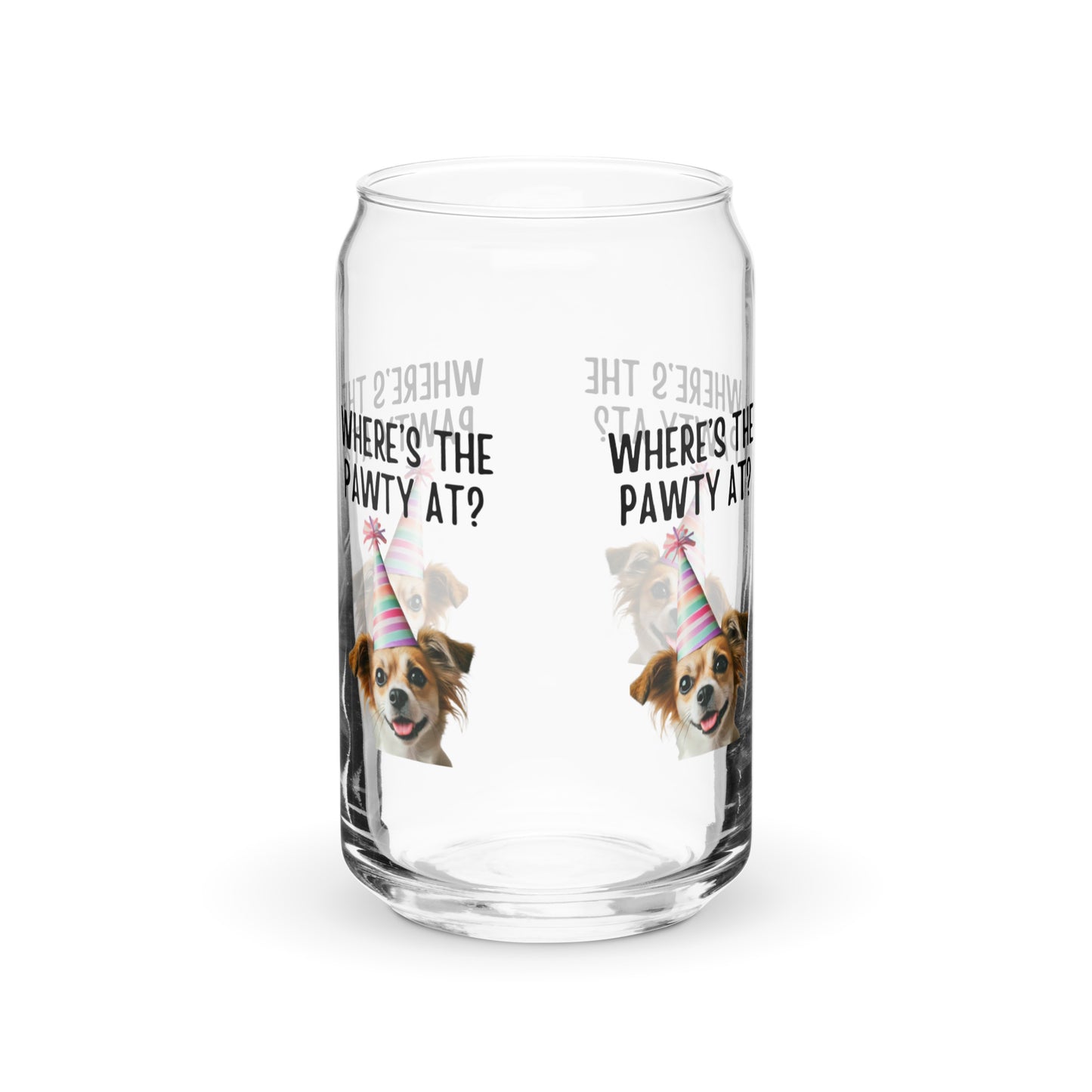 Where’s the Pawty At? Can-Shaped Glass