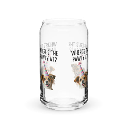 Where’s the Pawty At? Can-Shaped Glass