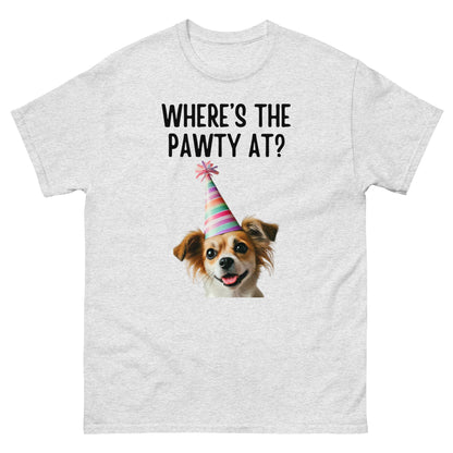 Where's the Pawty At? Unisex Classic Tee