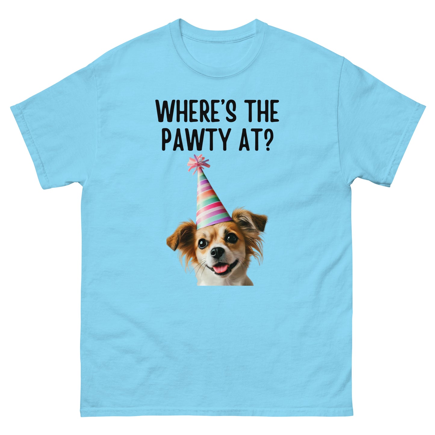 Where's the Pawty At? Unisex Classic Tee