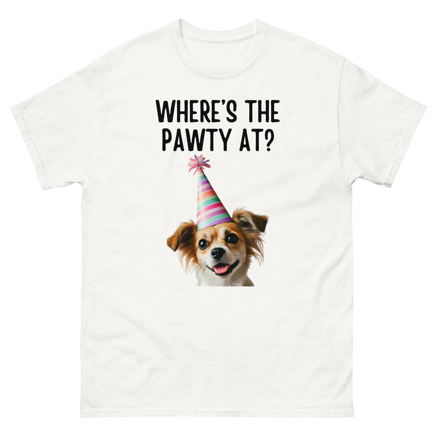 Where's the Pawty At? Unisex Classic Tee